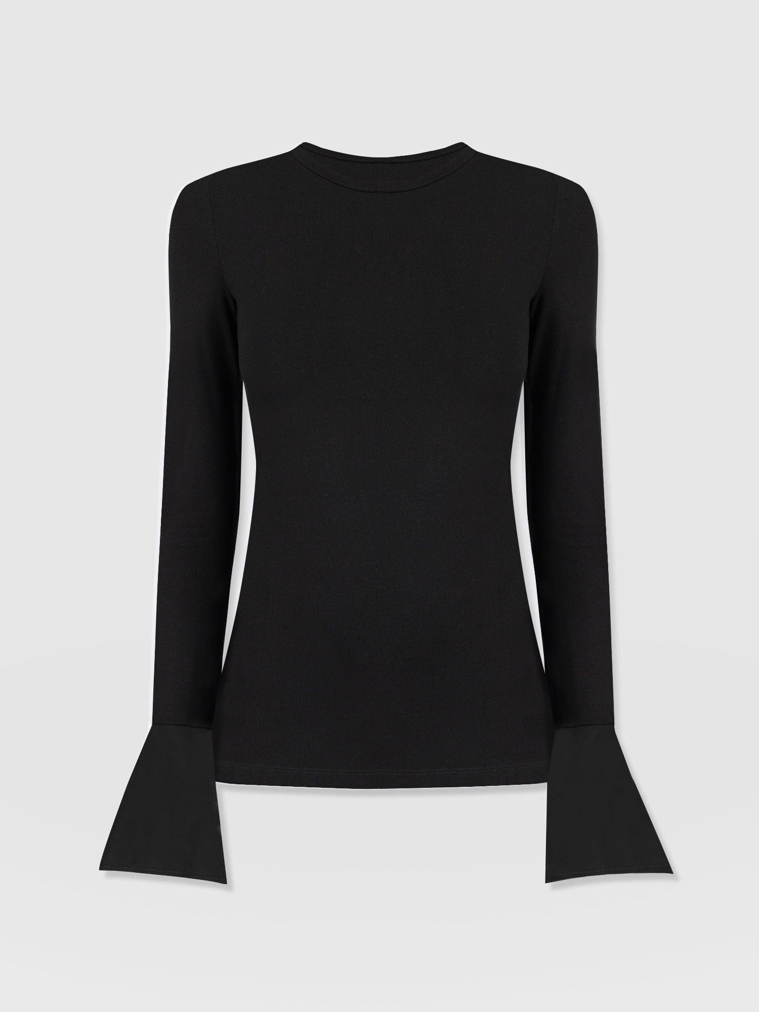 Connie Cuff Tee Black - Women's Tops | Saint + Sofia® US